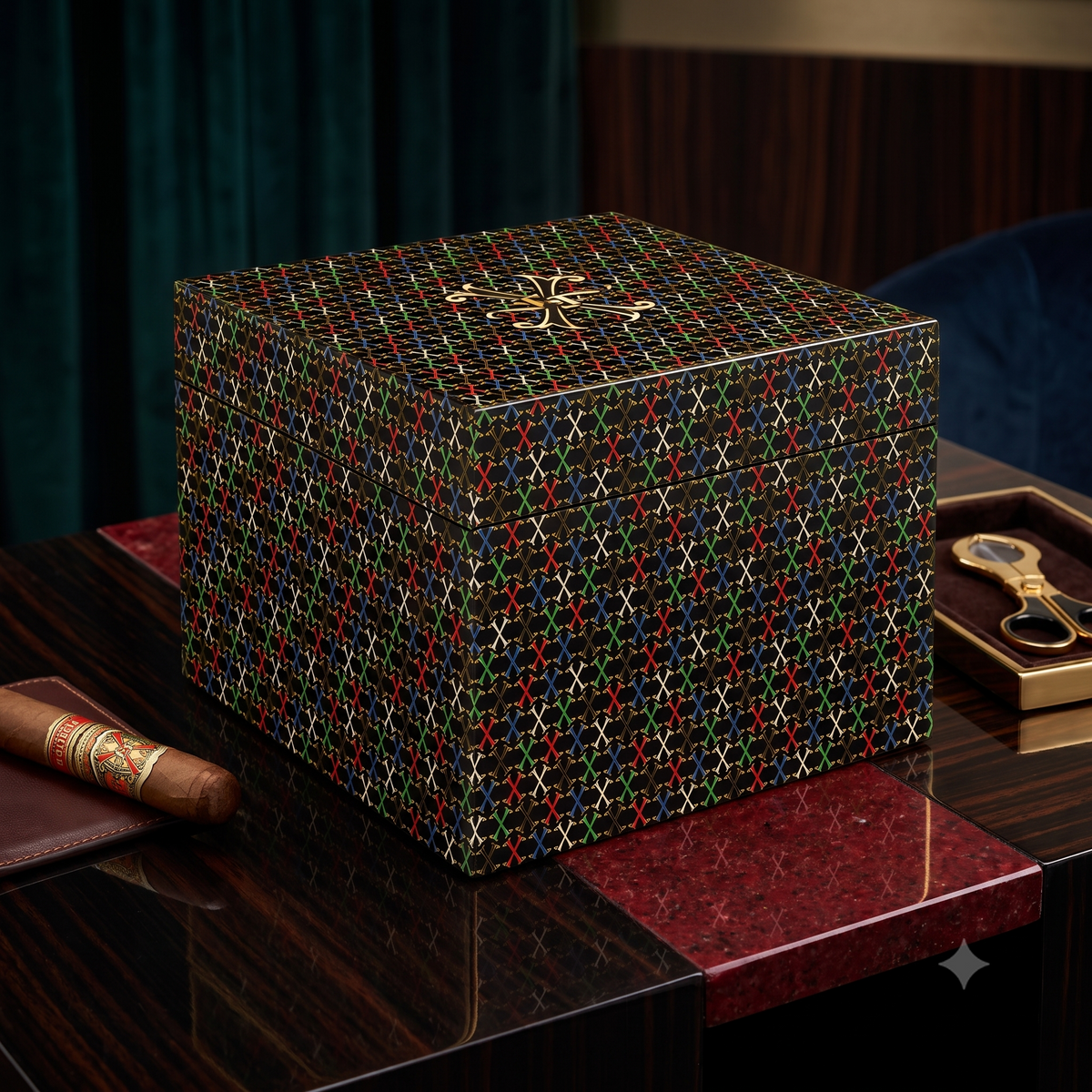 S.T. Dupont Fuente OpusX 60 -Cigar Humidor - Lifestyle Image