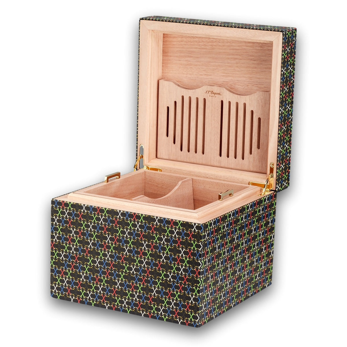 S.T. Dupont Fuente OpusX 60 -Cigar Humidor - Open Lid