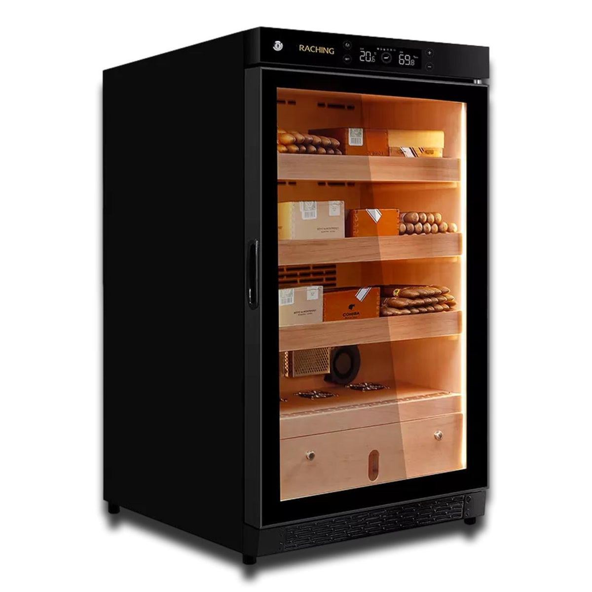 Raching C150A Climate Control Black Wood 400-Cigar Electric Humidor
