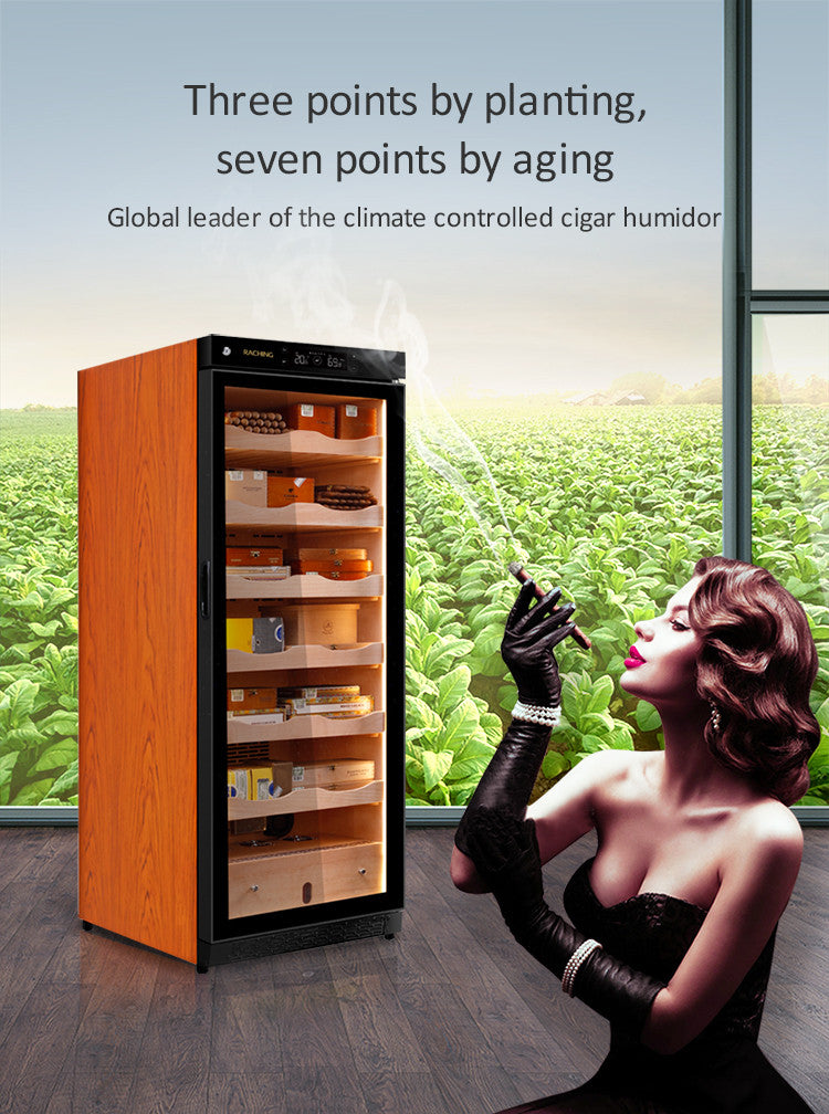 Raching C330A Climate Control Black Wood 1,300-Cigar Electric Humidor Specifications