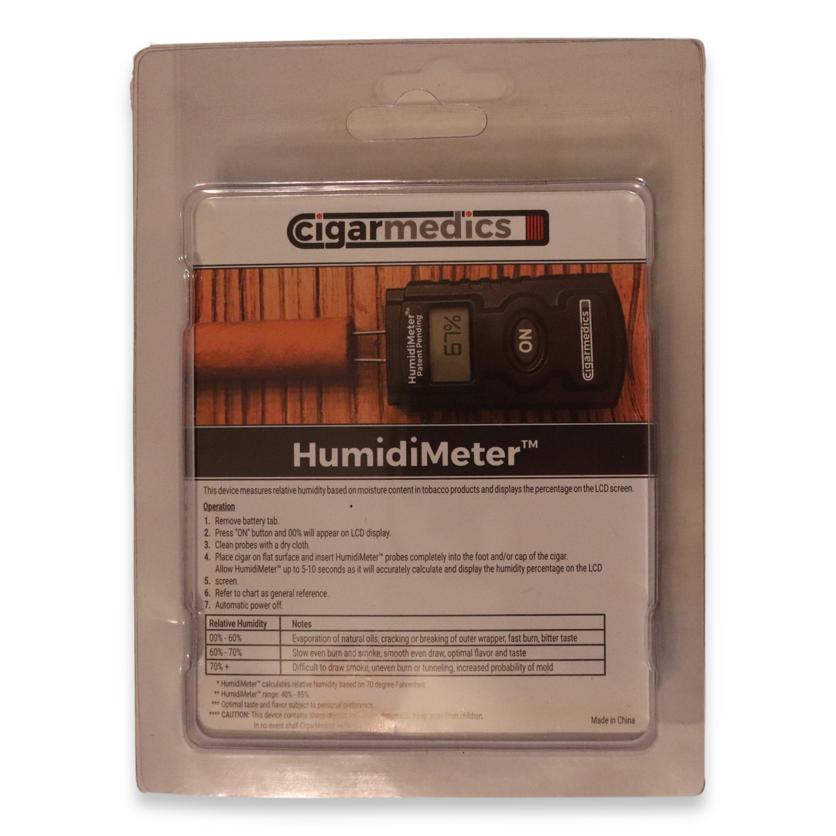 Cigar HumidiMeter - Exterior 1 - Packaging