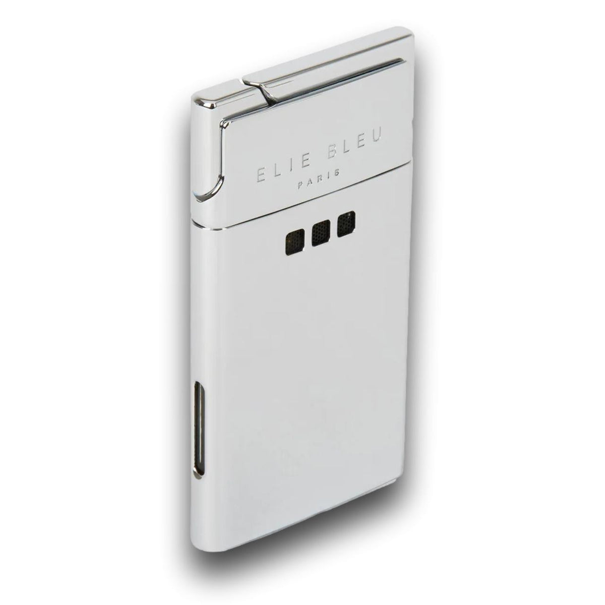 Elie Bleu Delgado Thin J-11 Torch Flame Single Jet Cigar Lighter - Mirror Finish - Main Image -Right Facing