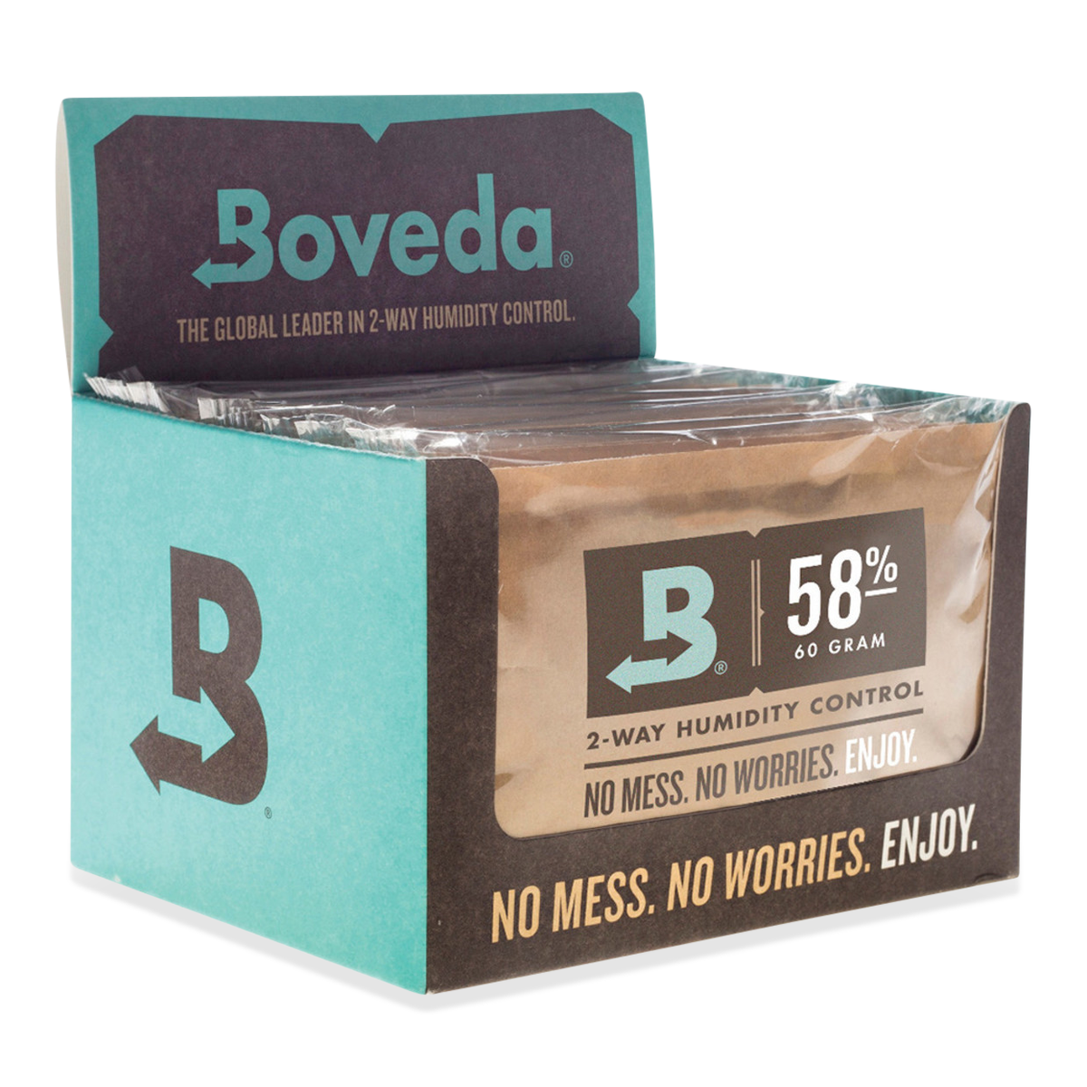Boveda 58% RH Humidity 12-Pack, Large 67 gram (BV-HDF-58-12PK-67G)