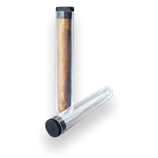 Prestige Acrylic 1-Finger Cigar Case - Exterior Front