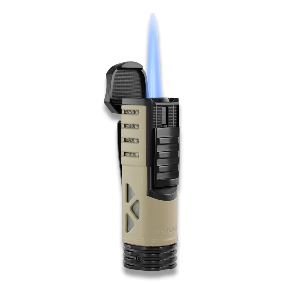 Xikar Tactical 1 Torch Flame Single Jet Cigar Lighter - Flat Dark Earth - Flame
