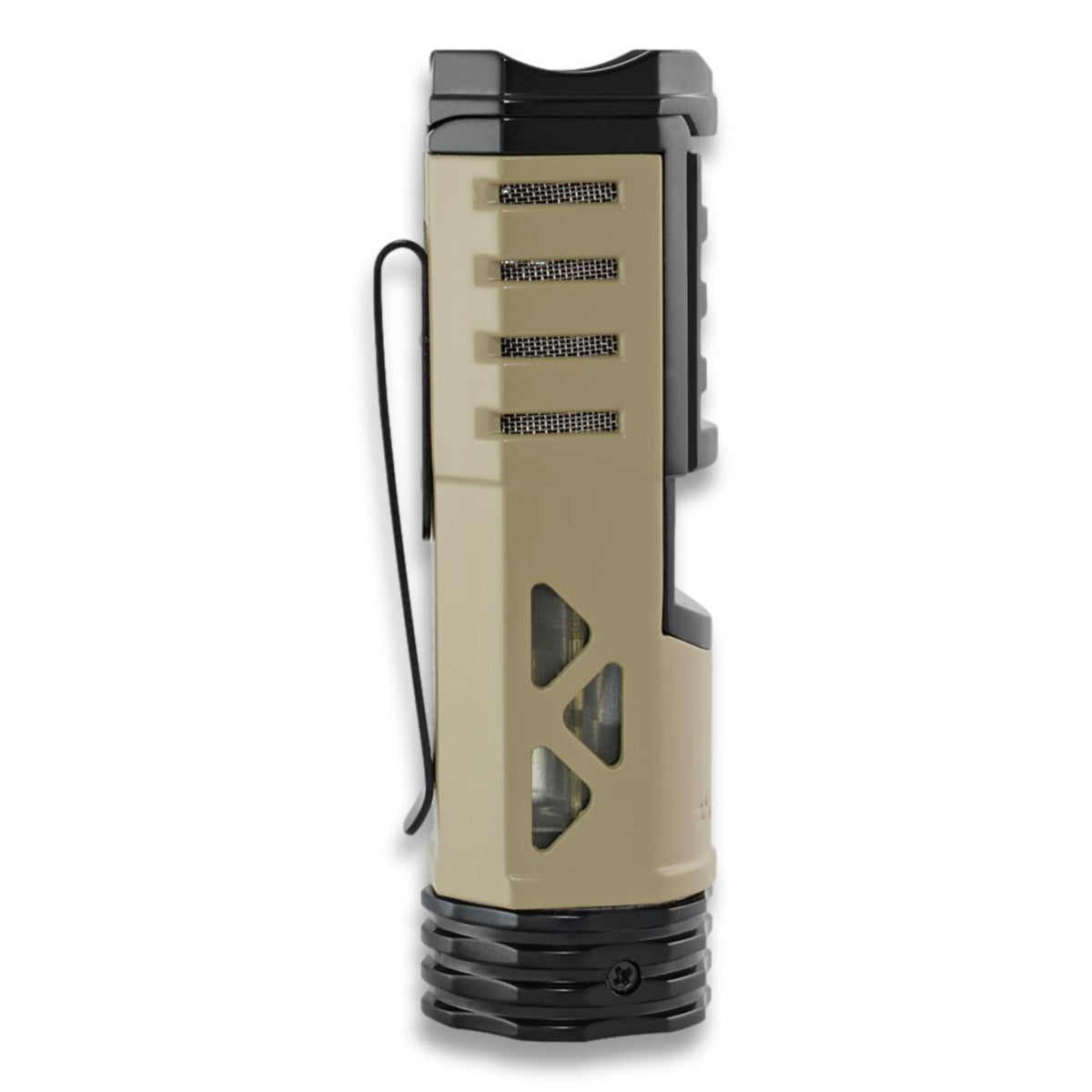 Xikar Tactical 1 Torch Flame Single Jet Cigar Lighter - Flat Dark Earth - Side