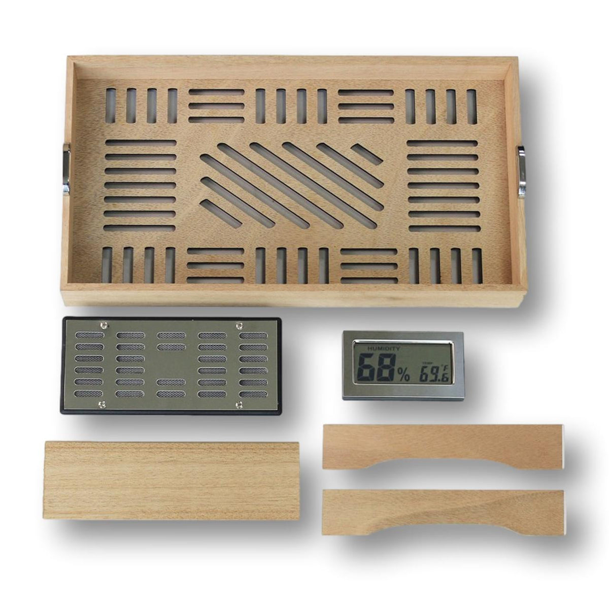 Prestige Bastionbloc 120-Cigar Desktop Humidor - Trays and Accessories
