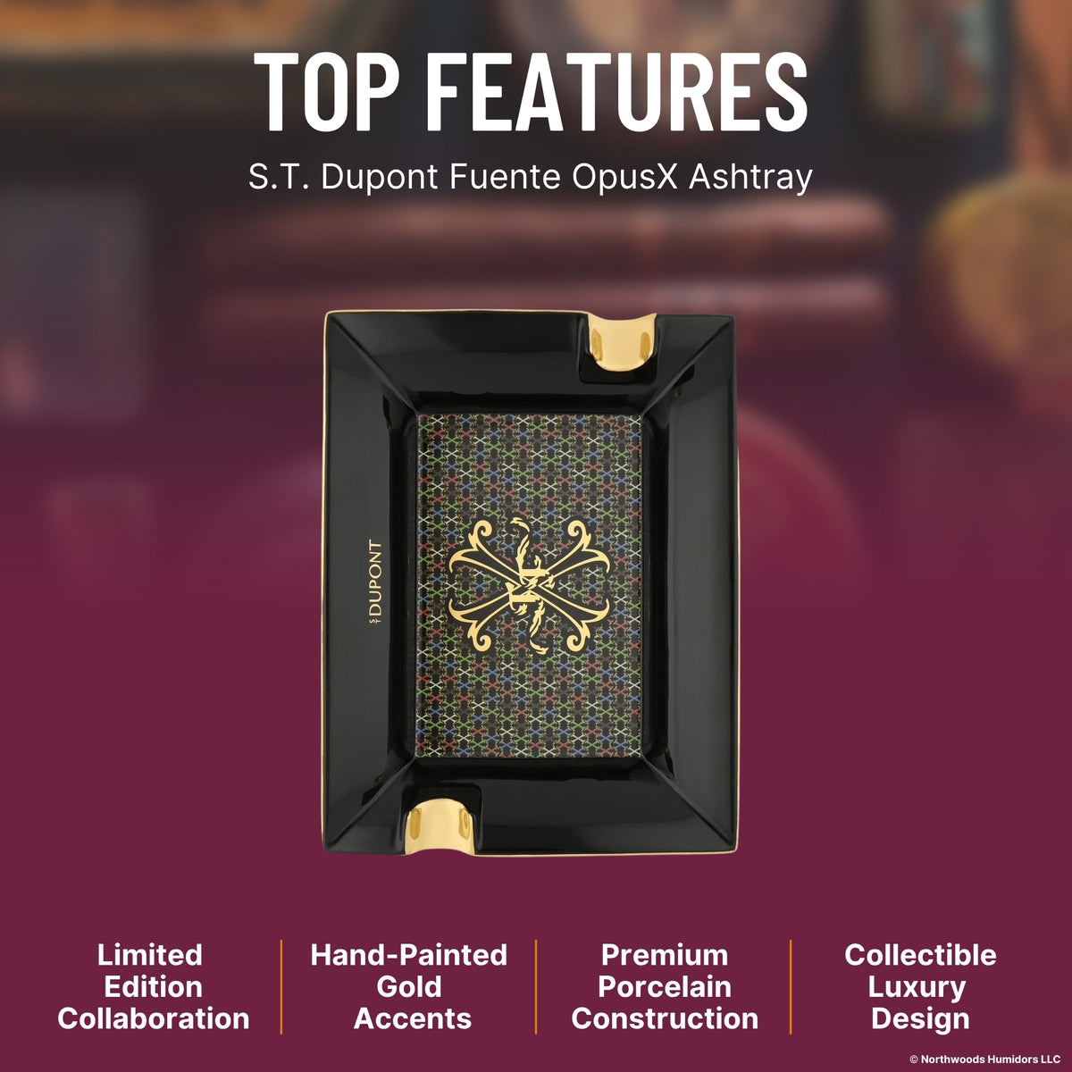 S.T. Dupont Fuente OpusX Ashtray - Top Features Image