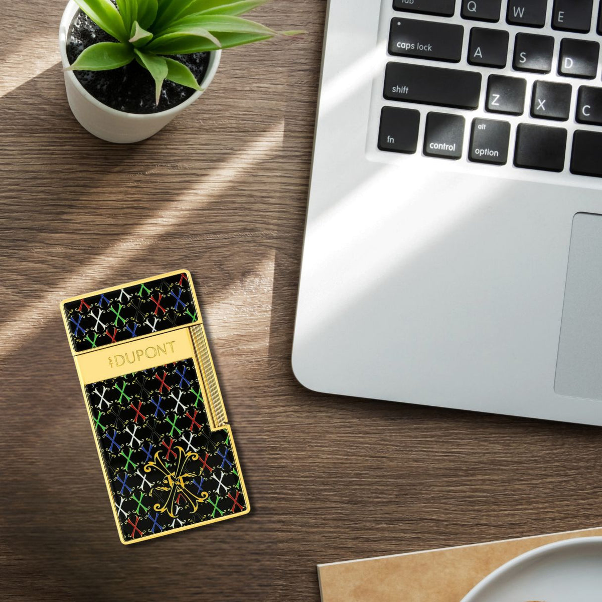 S.T. Dupont Biggy Fuente OpusX Torch Flame Cigar Lighter - Flatlay