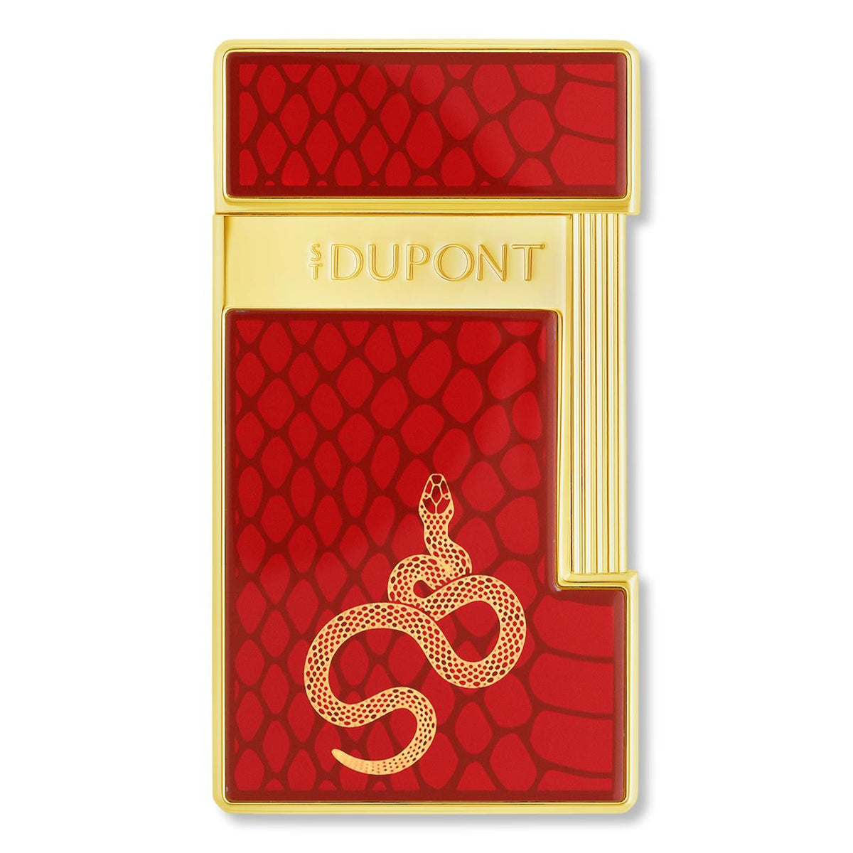 S.T. Dupont Year of the Snake Slimmy Flat Torch Flame Cigar Lighters - Red - Main Image - Front Side