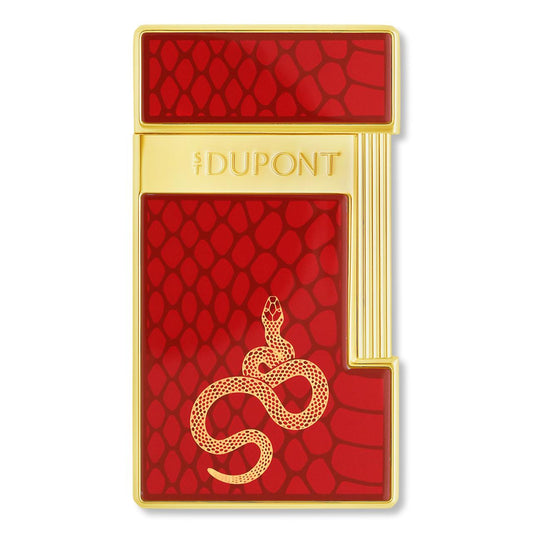 S.T. Dupont Year of the Snake Slimmy Flat Torch Flame Cigar Lighters - Red - Main Image - Front Side