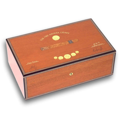 Elie Bleu Medals 120-Cigar Desktop Humidor