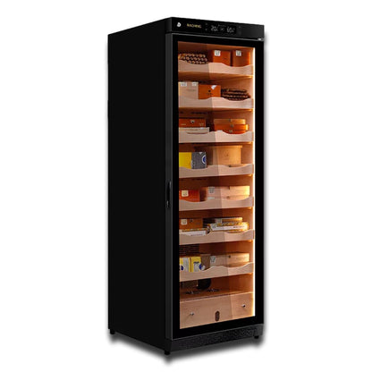 Raching C380A Climate Control Black Wood 1,500-Cigar Electric Humidor