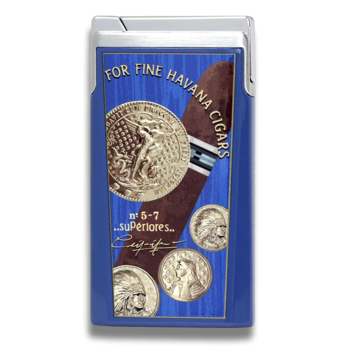 Elie Bleu Medals J-15 Torch Flame Single Jet Cigar Lighter