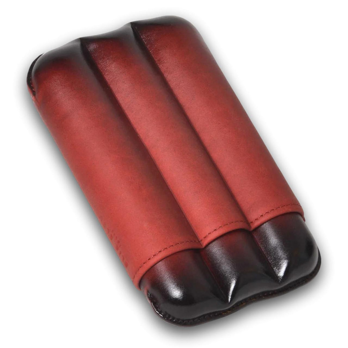Elie Bleu Patina Leather 3-Finger Soft Cigar Cases