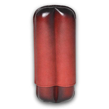 Elie Bleu Patina Leather 2-Finger Soft Cigar Cases