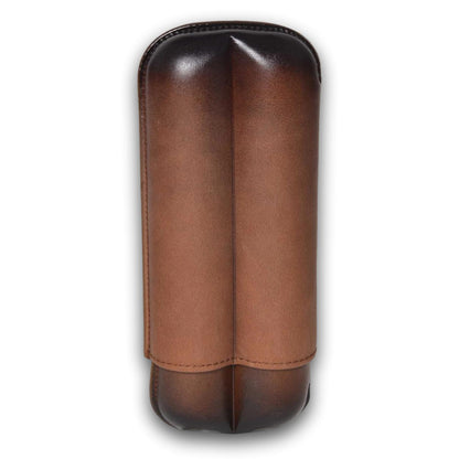 Elie Bleu Patina Leather 2-Finger Soft Cigar Cases