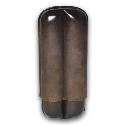 Elie Bleu Patina Leather 2-Finger Soft Cigar Cases