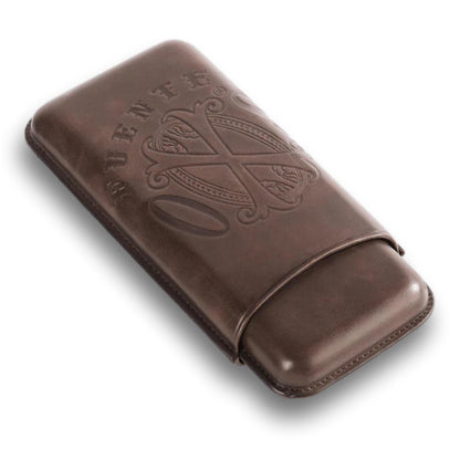 OpusX Society Spanish Nobuk Leather 3-Finger Soft Cigar Cases