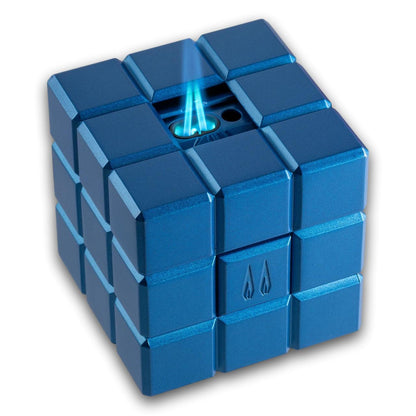Colibri Heritage Cube Dual Soft and Torch Flame Tabletop Cigar Lighters