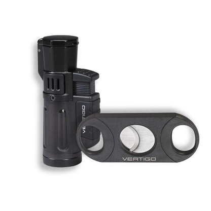 Vertigo Cyclone Lighter & Big Boy Cutter Gift Set