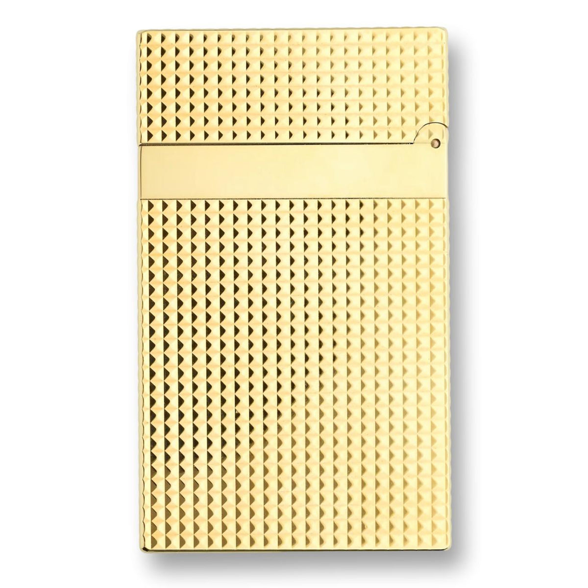 S.T. Dupont Line 2 Double Soft Flame Cigar Lighter - Diamond Head Gold - Backside