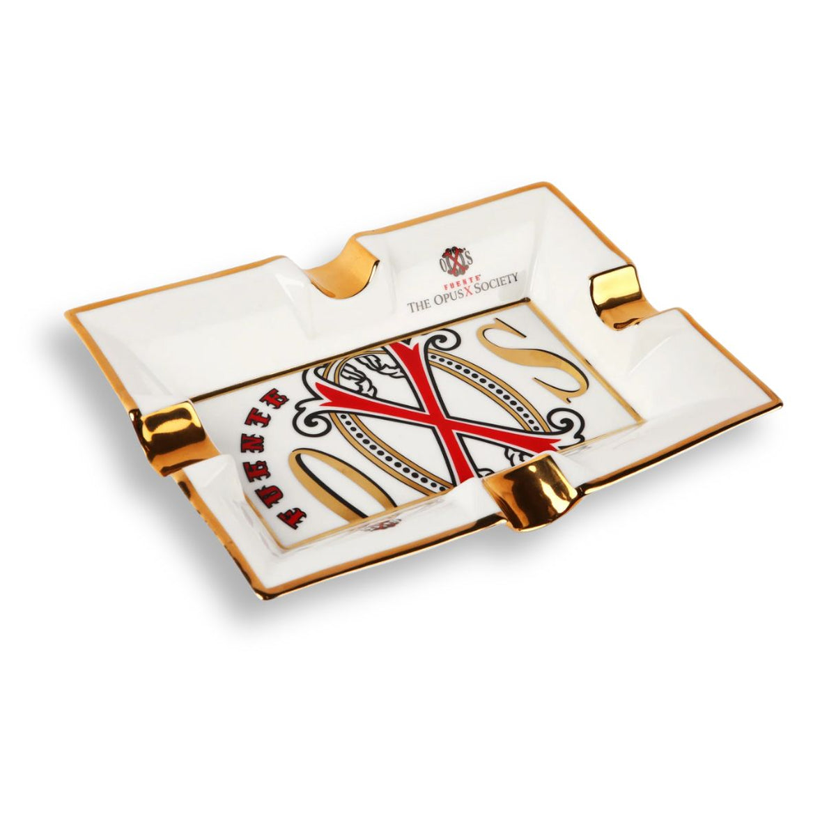 OpusX Society El Blanco Porcelain 4-Cigar Ashtray