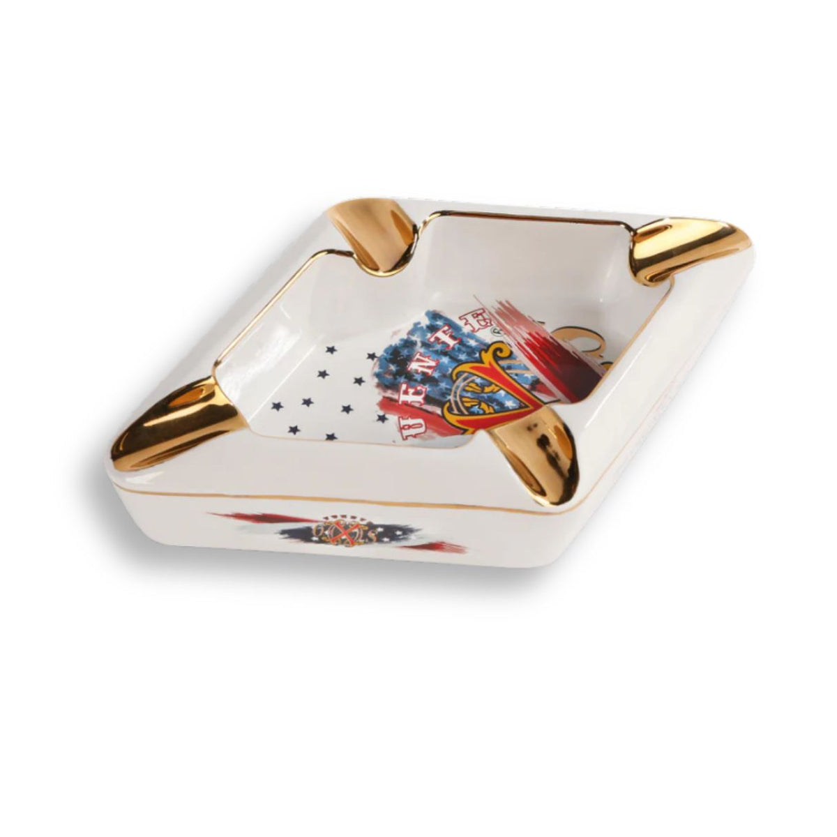 OpusX Society 1776 Ceramic 4-Cigar Ashtray
