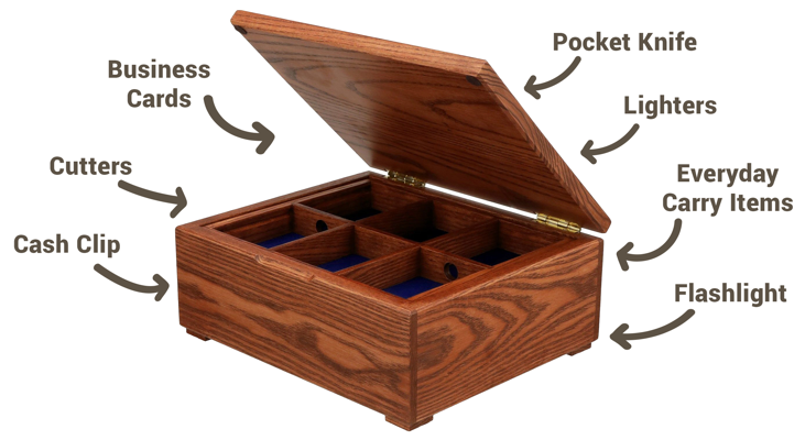 Northwoods Humidors White Ash Wood Cigar Accessories Storage Box