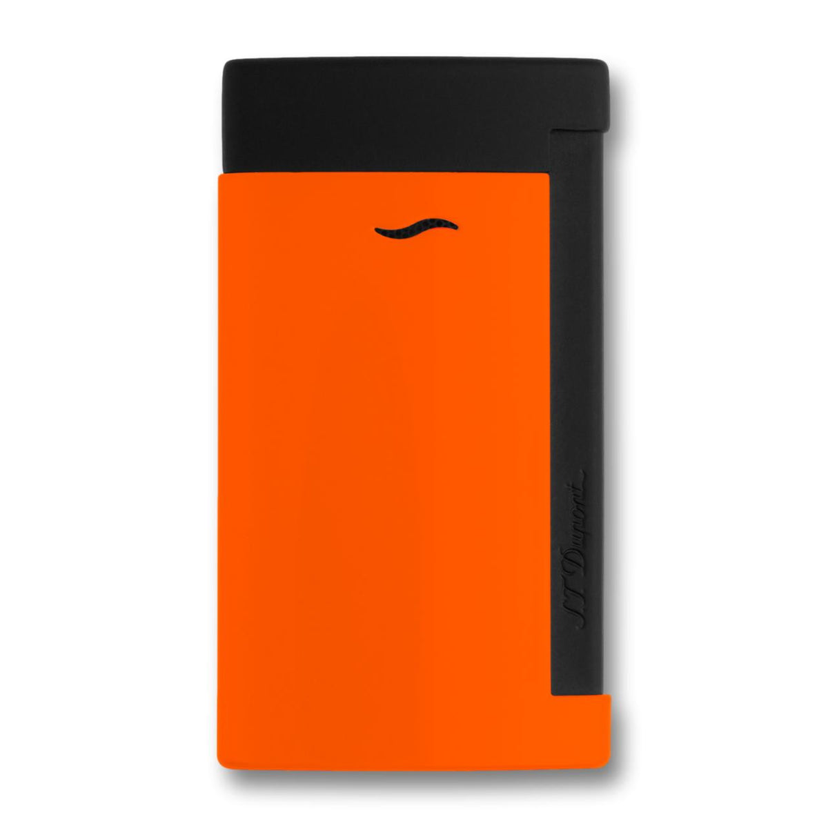 S.T. Dupont Fluo Slim 7 Flat Torch Flame Cigar Lighter - Orange - Front
