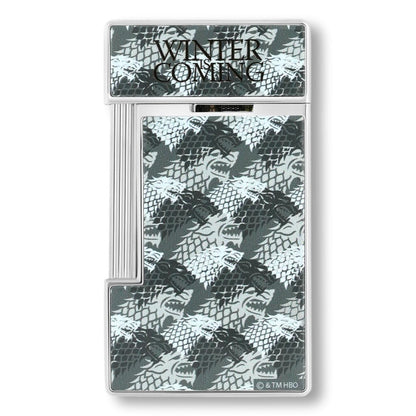 S.T. Dupont Game of Thrones Stark Slimmy Torch Flame Single Jet Cigar Lighter - Back Side