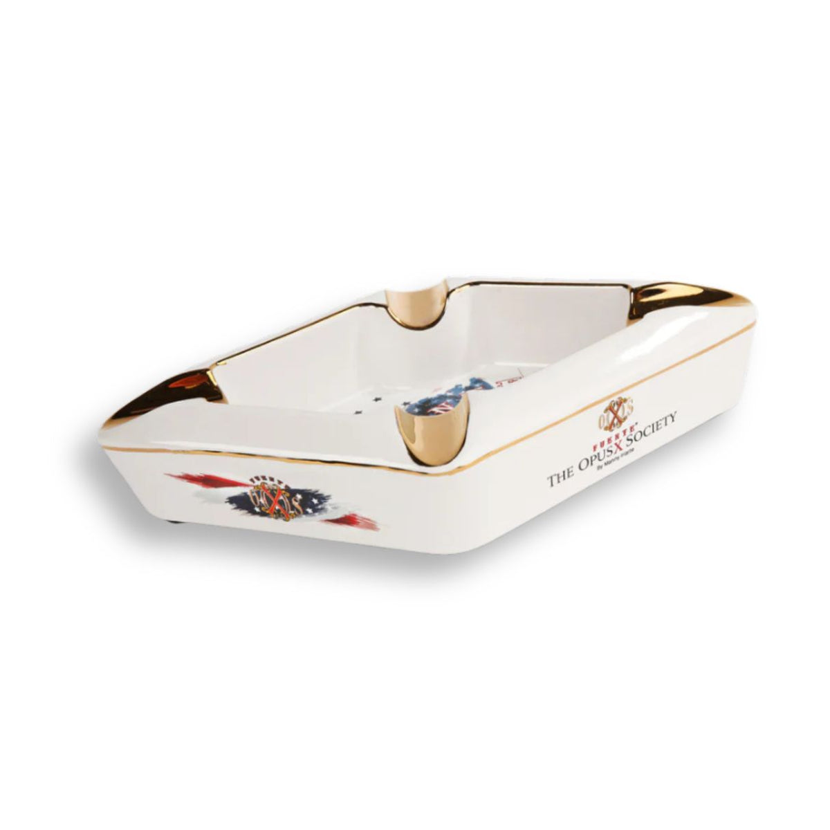 OpusX Society 1776 Ceramic 4-Cigar Ashtray