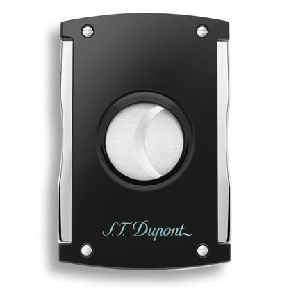 S.T. Dupont Maxijet Double Blade Cigar Cutters - Black Chrome - Main Image - Front Side