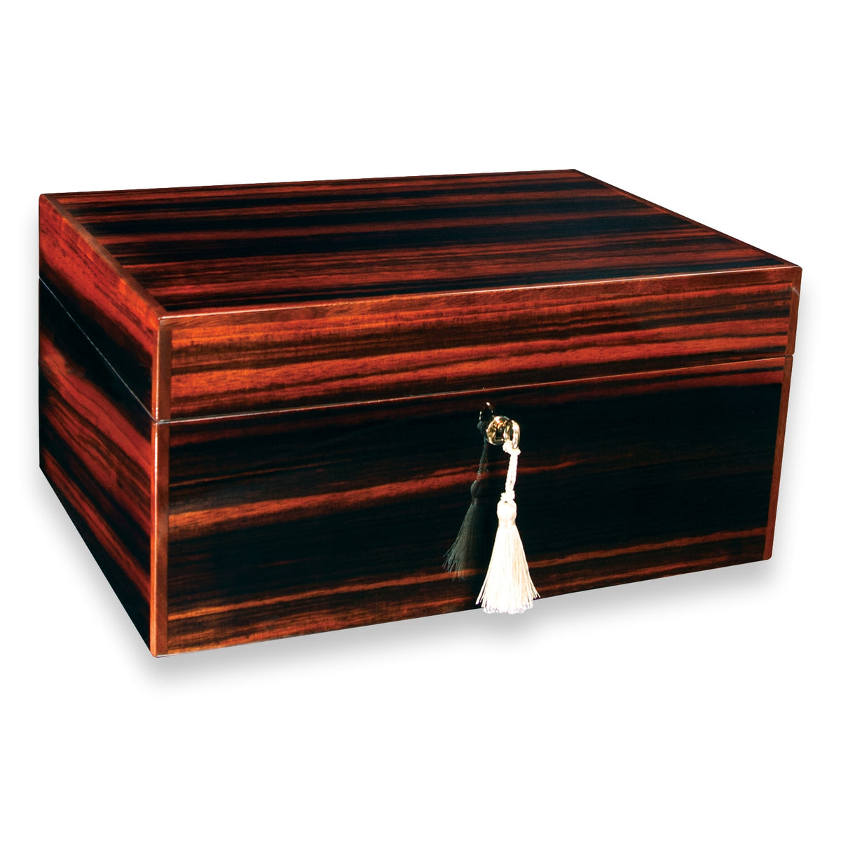 Savoy Ebony Macassar 25-100 Cigar Humidor - Executive Series