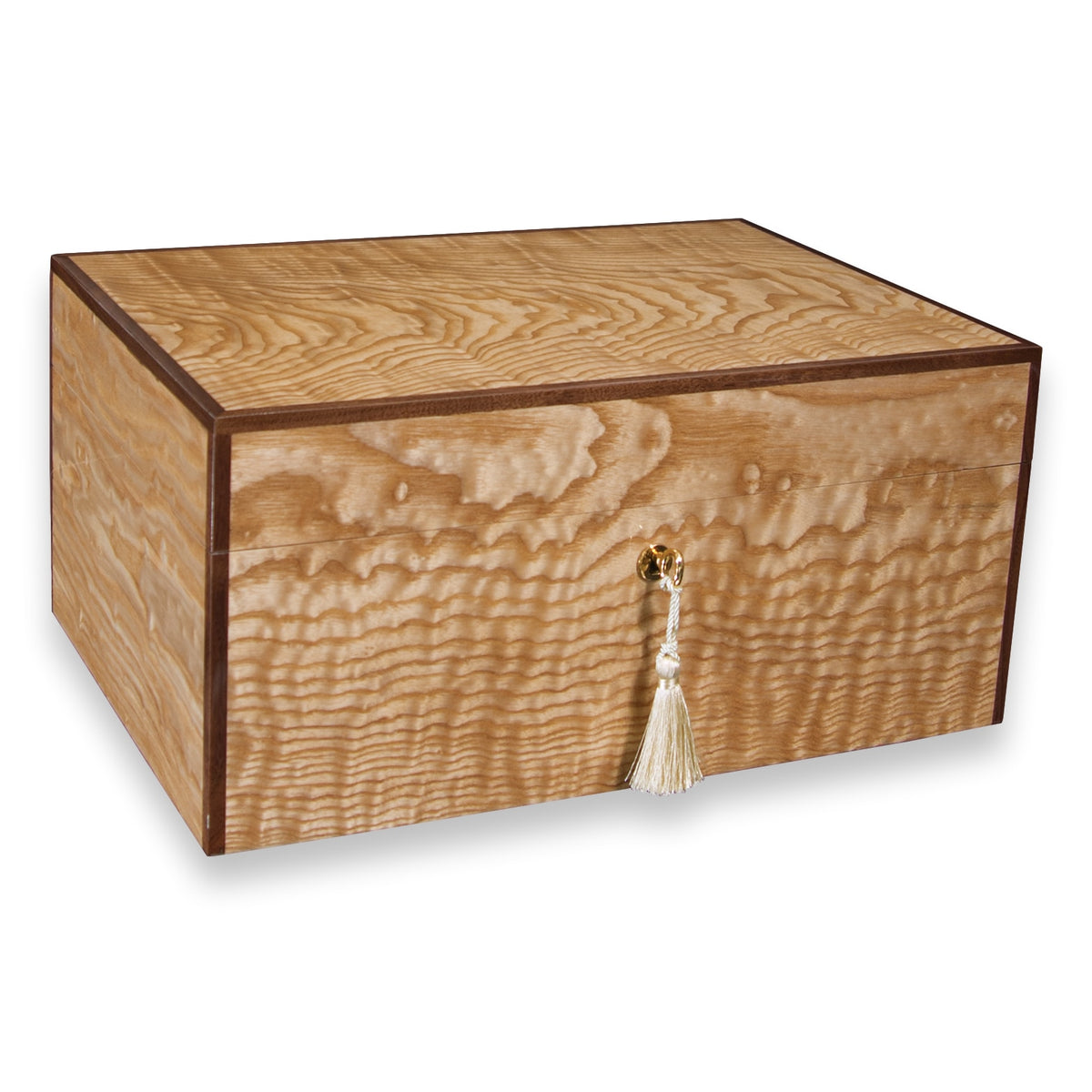 Savoy Olive Ash Burl 25-100 Cigar Humidor - Executive Series