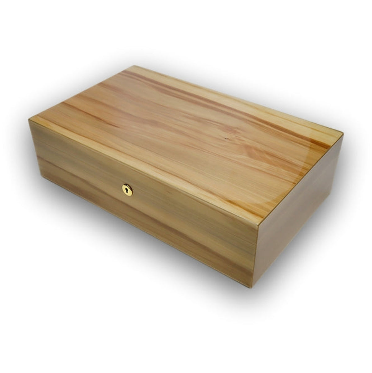 Diamond Crown Birch 100-Cigar Desktop Humidor - Main Image