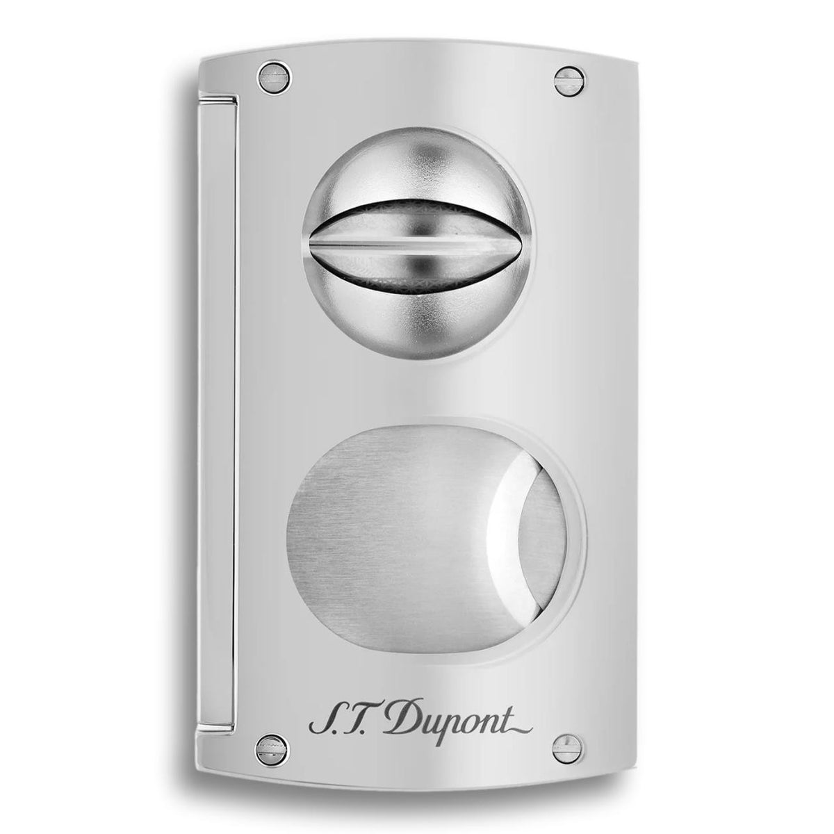 S.T. Dupont Double-Blade Cigar Cutters - Chrome - Main Image - Front Side