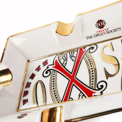 OpusX Society El Blanco Porcelain 4-Cigar Ashtray