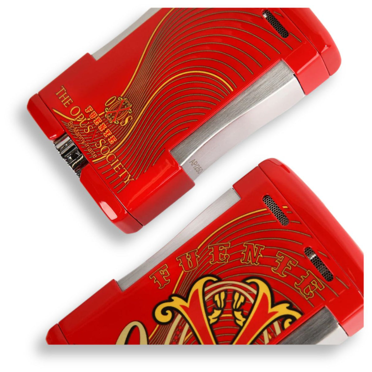 OpusX Society Torch Flame Triple Jet Tabletop Cigar Lighters