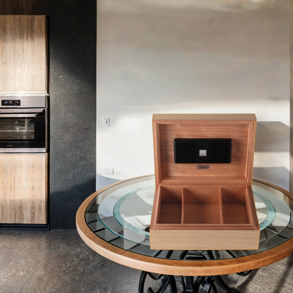 Zino Davidoff Z60 60-Cigar Desktop Humidors - Oak - Lifestyle