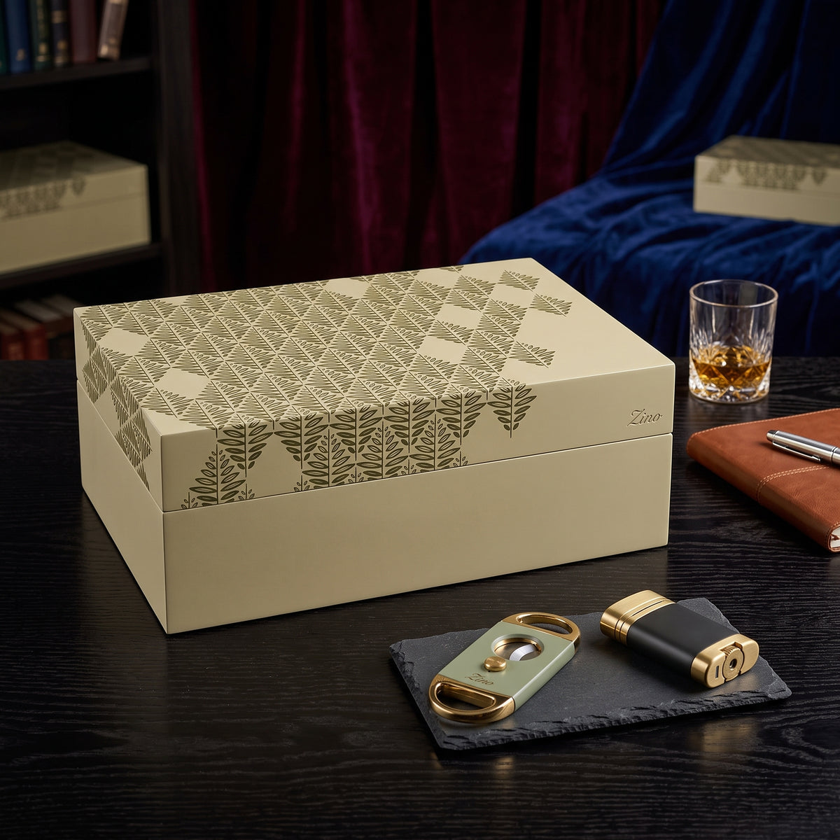Zino Davidoff Z-Collection 60 - 80 Cigar Desktop Humidor - Lifestyle Image 