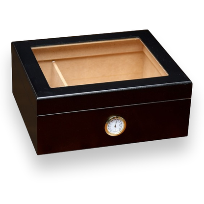 Prestige Chalet Glasstop 25-50 Cigar Desktop Humidors