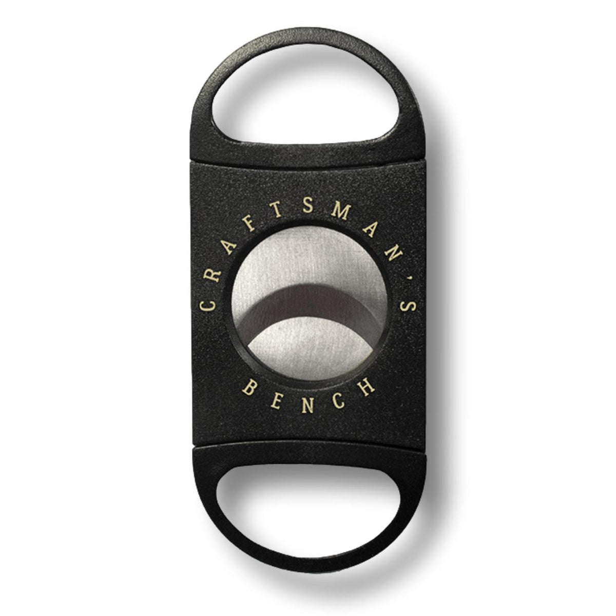 Craftsmans Bench Black Double Blade Cigar Cutter - Main Image - Front Side