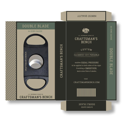 Craftsmans Bench Black Double Blade Cigar Cutter - Product Gift Box
