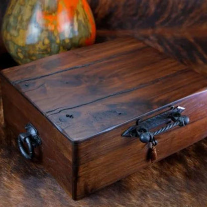 Brizard & Co Hacienda Walnut 70-Cigar Desktop Humidor - Right Facing
