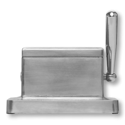 Quality Importers 60 Ring Gauge Stainless Steel Table Top Cigar Cutter  - Side 1 Details