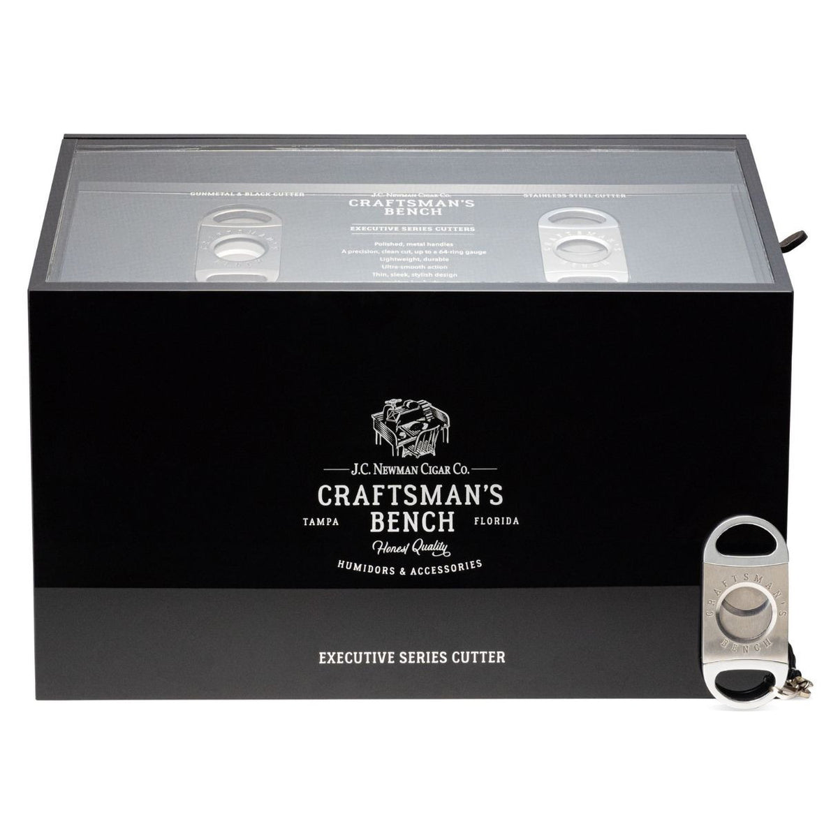 Craftsmans Bench Executive Double Blade Cigar Cutters - Stainless Steel - Product Gift Box
