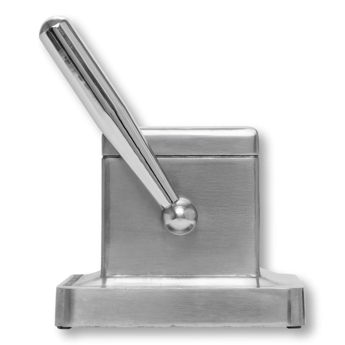 Quality Importers 60 Ring Gauge Stainless Steel Table Top Cigar Cutter  -  Side 2 Details