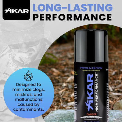 Xikar High Performance 4.7oz Butane for Cigar Lighters - Long Lasting