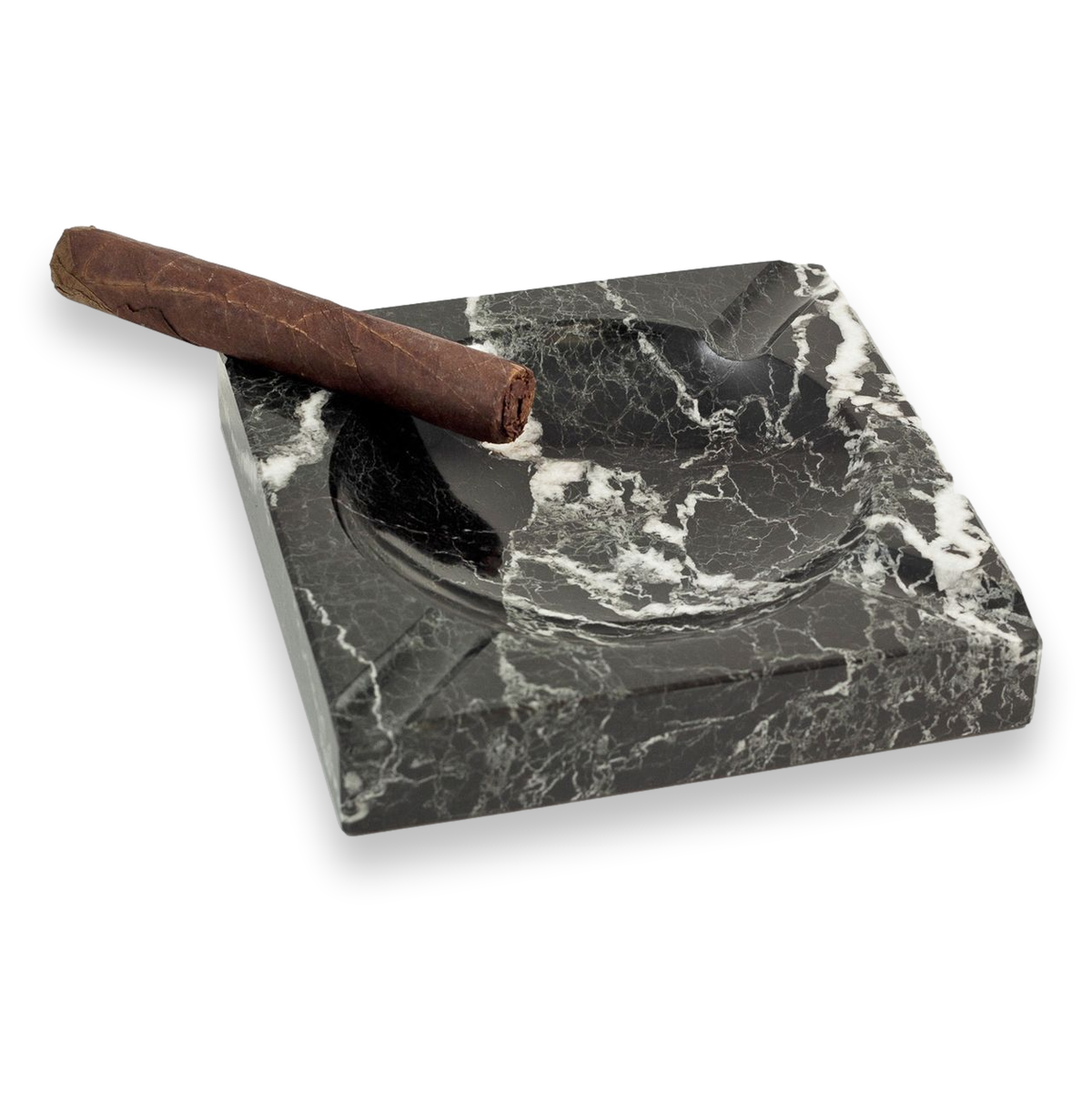 Bey-Berk Marble 4-Cigar Ashtrays